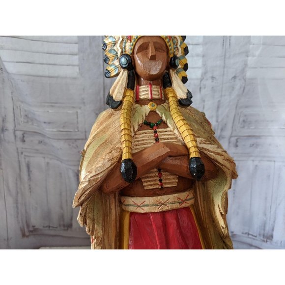 Chief Indian decor Thanksgiving fall home - Picture 3 of 7